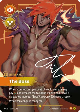 Sett - The Boss (Signature) (OGN-310*) (Foil)