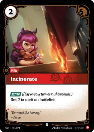 Incinerate (OGS:PG-003) (Foil)