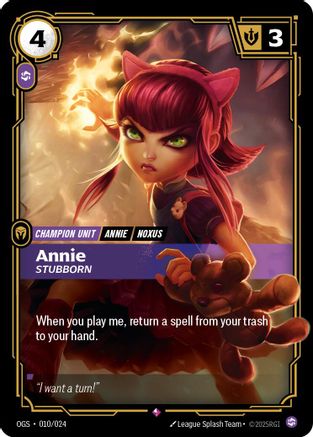 Annie - Stubborn (OGS:PG-010) (Foil)