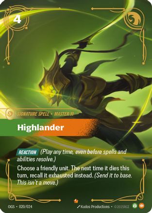 Highlander (OGS:PG-020) (Foil)