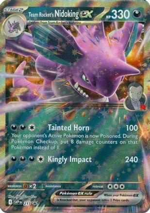 Team Rocket's Nidoking ex (SVP-217) (Holofoil)