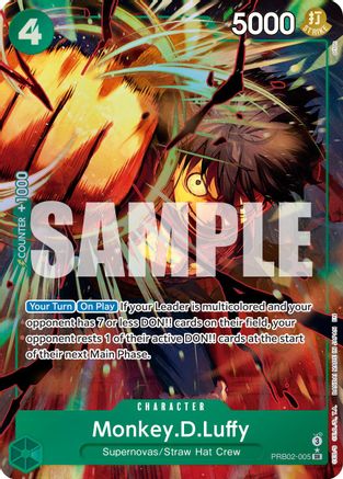 Monkey.D.Luffy - PRB02-005 (Alternate Art) (PRB02-005) (Foil)