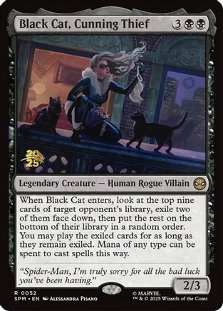 Black Cat, Cunning Thief (PRE-052) (Foil)