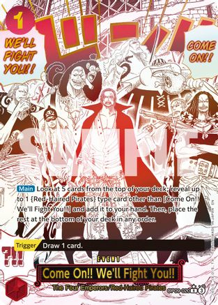 Come On!! We'll Fight You!! (Manga) (OP09-020) (Foil)