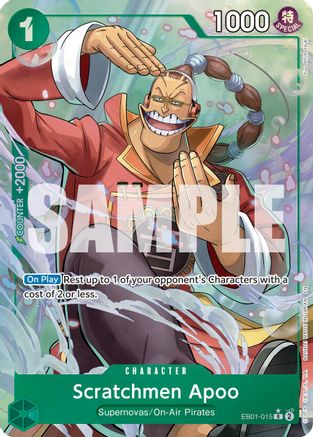 Scratchmen Apoo - EB01-015 (Alternate Art) (EB01-015) (Foil)