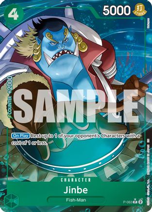 Jinbe - P-063 (Alternate Art) (P-063) (Foil)