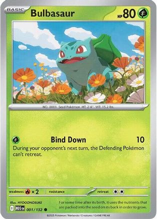 Bulbasaur (MEG-001) (Reverse Holofoil)