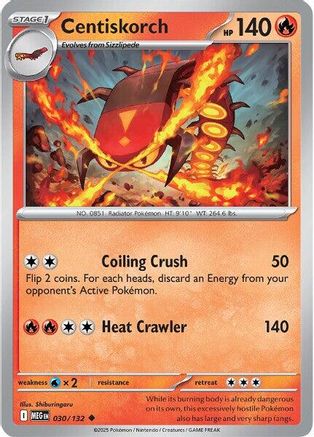 Centiskorch (MEG-030) (Reverse Holofoil)