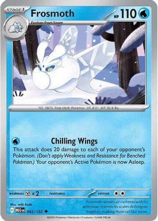 Frosmoth (MEG-043) (Reverse Holofoil)