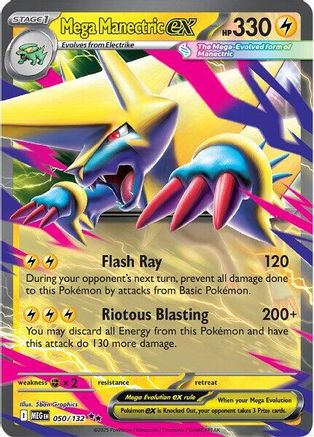 Mega Manectric ex (MEG-050) (Holofoil)