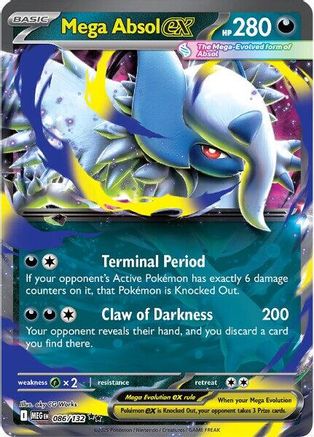 Mega Absol ex (MEG-086) (Holofoil)