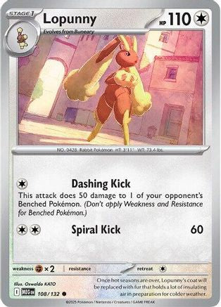 Lopunny (MEG-108) (Reverse Holofoil)