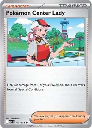 Pokemon Center Lady (MEG-123) (Reverse Holofoil)