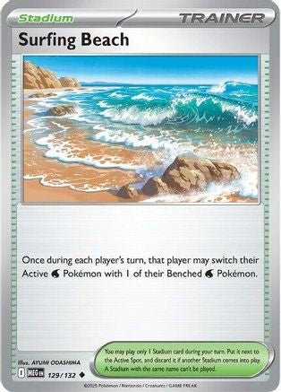 Surfing Beach (MEG-129) (Reverse Holofoil)