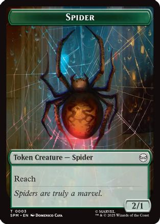 Spider // Treasure Double-Sided Token (SPM-3 // 7) (Foil)