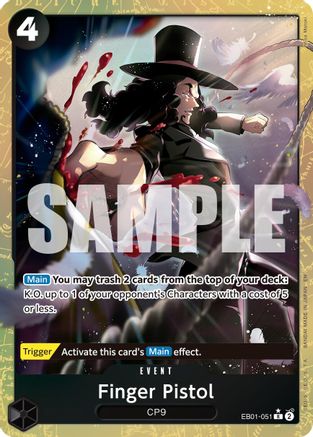 Finger Pistol (Alternate Art) (EB01-051) (Foil)