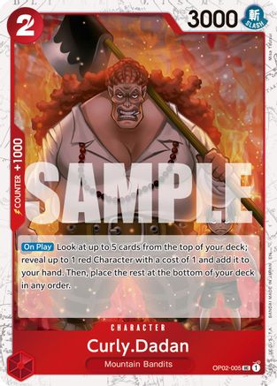 Curly.Dadan (Pirate Foil) (OP02-005) (Foil)