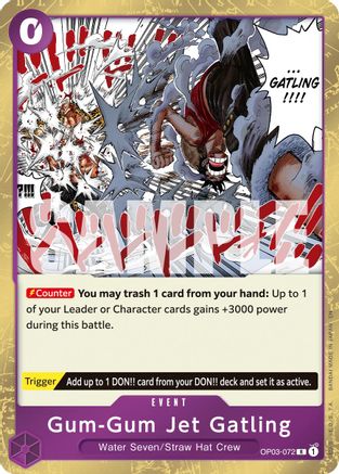 Gum-Gum Jet Gatling (Reprint) (OP03-072) (Foil)