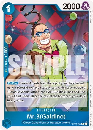 Mr.3(Galdino) - OP09-056 (Reprint) (OP09-056) (Foil)