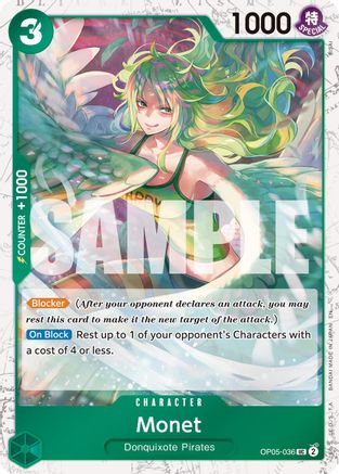 Monet (Pirate Foil) (OP05-036) (Foil)
