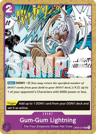 Gum-Gum Lightning (Reprint) (OP09-077)