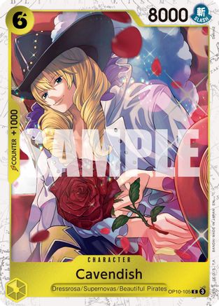 Cavendish - OP10-105 (Pirate Foil) (OP10-105) (Foil)