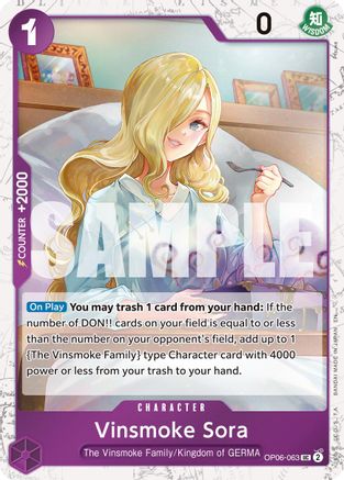Vinsmoke Sora (Pirate Foil) (OP06-063) (Foil)