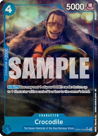 Crocodile - OP07-040 (Alternate Art) (OP07-040) (Foil)
