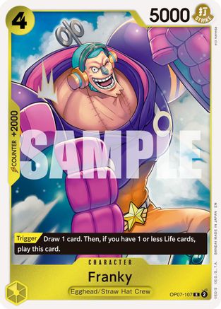 Franky - OP07-107 (Reprint) (OP07-107) (Foil)