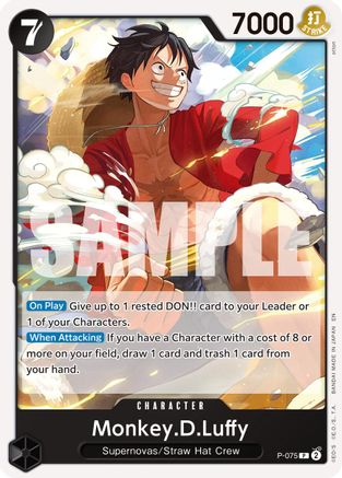 Monkey.D.Luffy - P-075 (Reprint) (P-075)