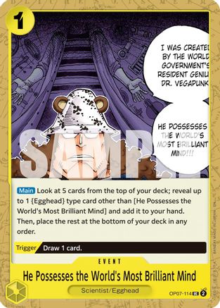 He Possesses the World's Most Brilliant Mind (Reprint) (OP07-114)
