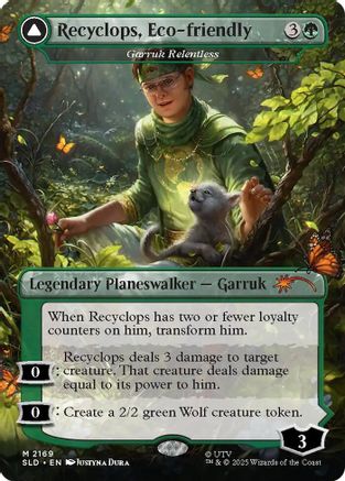 Recyclops, Eco-friendly - Garruk Relentless (SLD-2169) (Foil)
