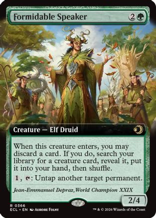 Formidable Speaker (Extended Art) (ECL-366) (Foil)