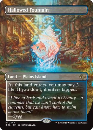 Hallowed Fountain (Borderless) (ECL-347) (Foil)