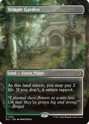Temple Garden (Borderless) (ECL-351) (Foil)