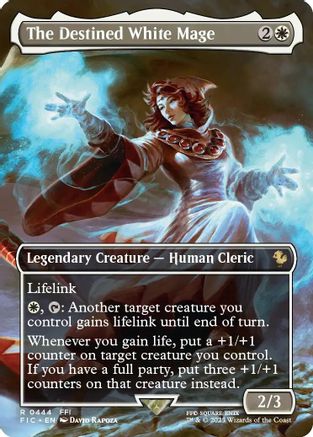 The Destined White Mage (Borderless) (FIC-444) (Foil)
