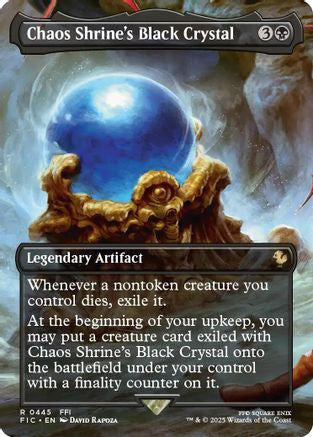 Chaos Shrine's Black Crystal (Borderless) (FIC-445) (Foil)