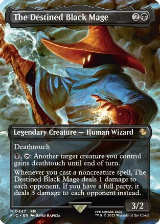 The Destined Black Mage (Borderless) (FIC-447) (Foil)