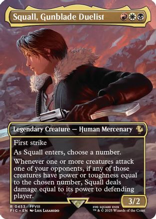 Squall, Gunblade Duelist (Borderless) (FIC-453)