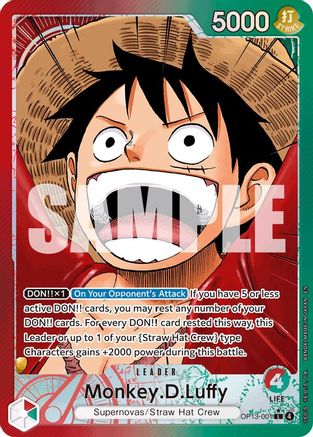 Monkey.D.Luffy (001) (Alternate Art) (OP13-001) (Foil)