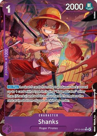 Shanks (065) (Alternate Art) (OP13-065) (Foil)