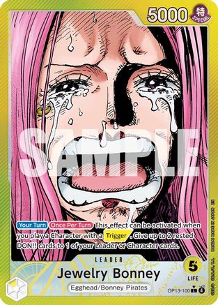 Jewelry Bonney (100) (Alternate Art) (OP13-100) (Foil)