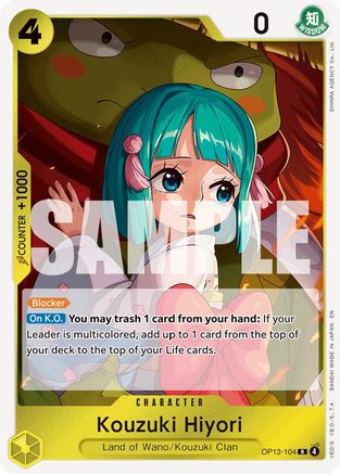Kouzuki Hiyori (OP13-104) (Foil)