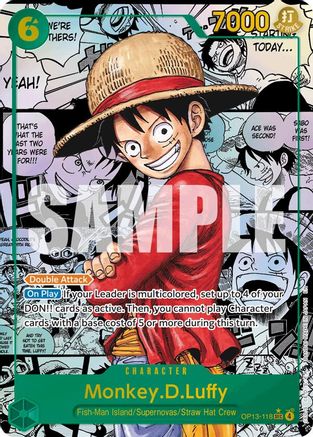 Monkey.D.Luffy (118) (Manga) (OP13-118) (Foil)