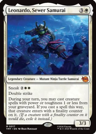Leonardo, Sewer Samurai (TMT-017) (Foil)