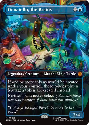 Donatello, the Brains (0002) (Borderless) (TMC-002)