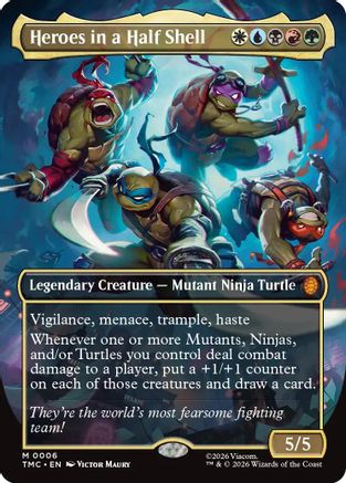 Heroes in a Half Shell (0006) (Borderless) (TMC-006) (Foil)