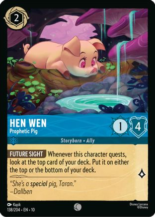 Hen Wen - Prophetic Pig (10-138)