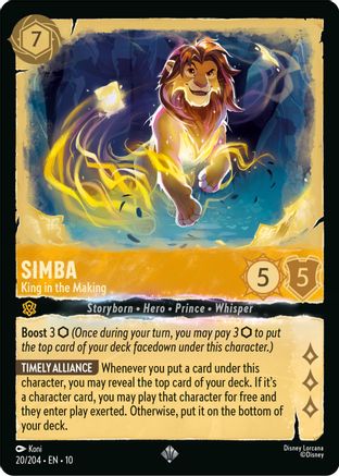 Simba - King in the Making (10-020) (Cold Foil)