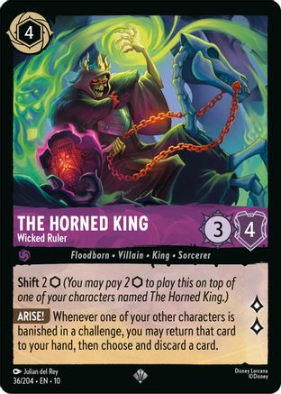 The Horned King - Wicked Ruler (10-036) (Cold Foil)